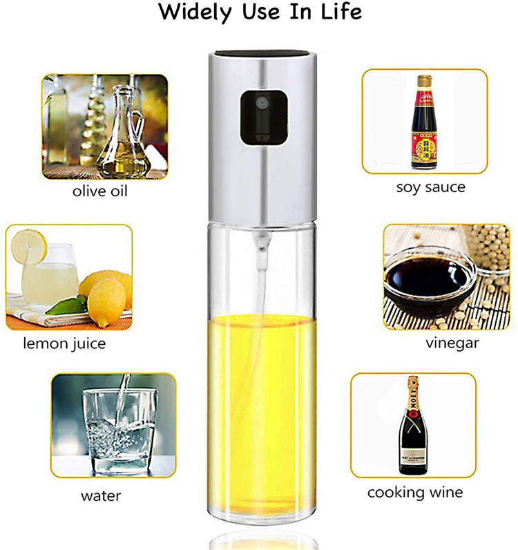 Factory Wholesale Portable BBQ Frying Grilling Kitchen Olive Oil Mist Sprayer Bottle