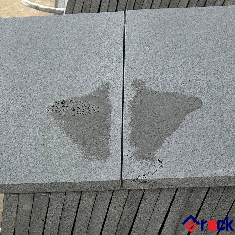 Honed Lava Stone Black Grey Basalt Stone Tiles for Indoor and Outdoor Pavers