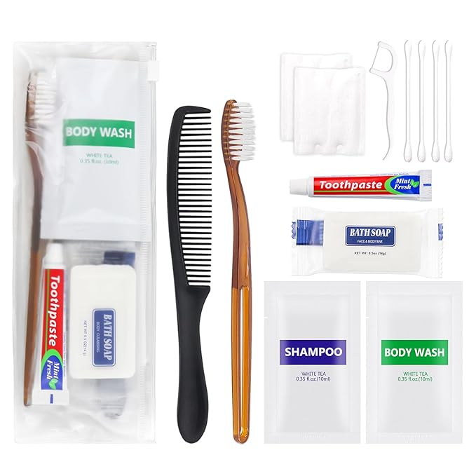 8 in 1 Travel Toiletry Set /Cosmetic Bag for Hotel