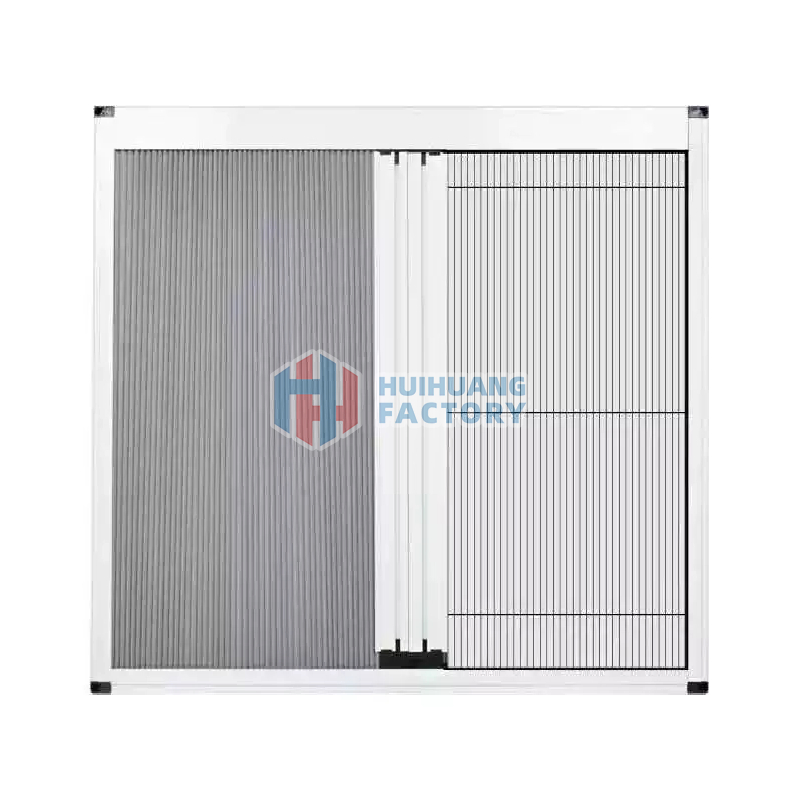 Shade Honeycomb Curtain with Invisible Pleated Insect Mesh for Window or Door