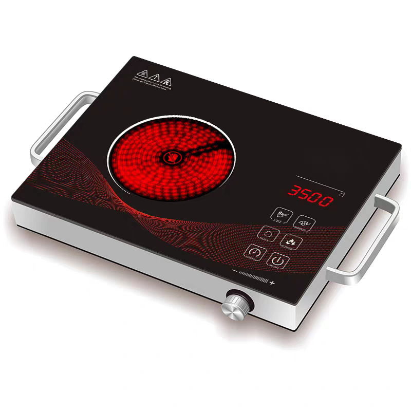 Kitchen Appliance Economic Infrared Cooker Portable Single Golden Body Ceramic Glass Infrared Burner Cooker with Low Price