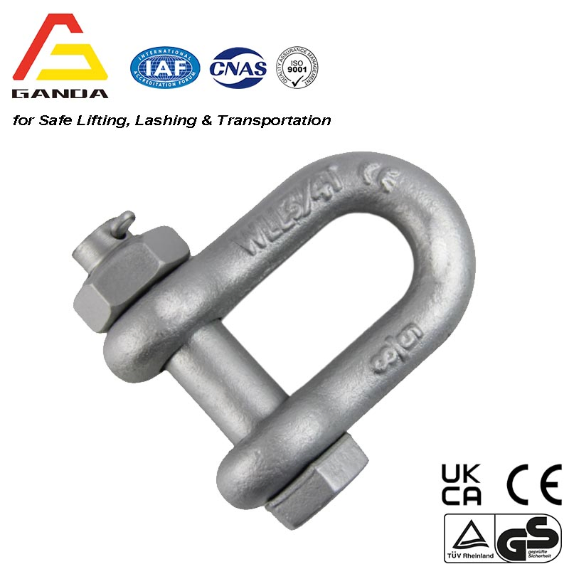 G2150 Safety Bolt Type Chain Forge Shackle Hot DIP Galvanized Sf 6: 1