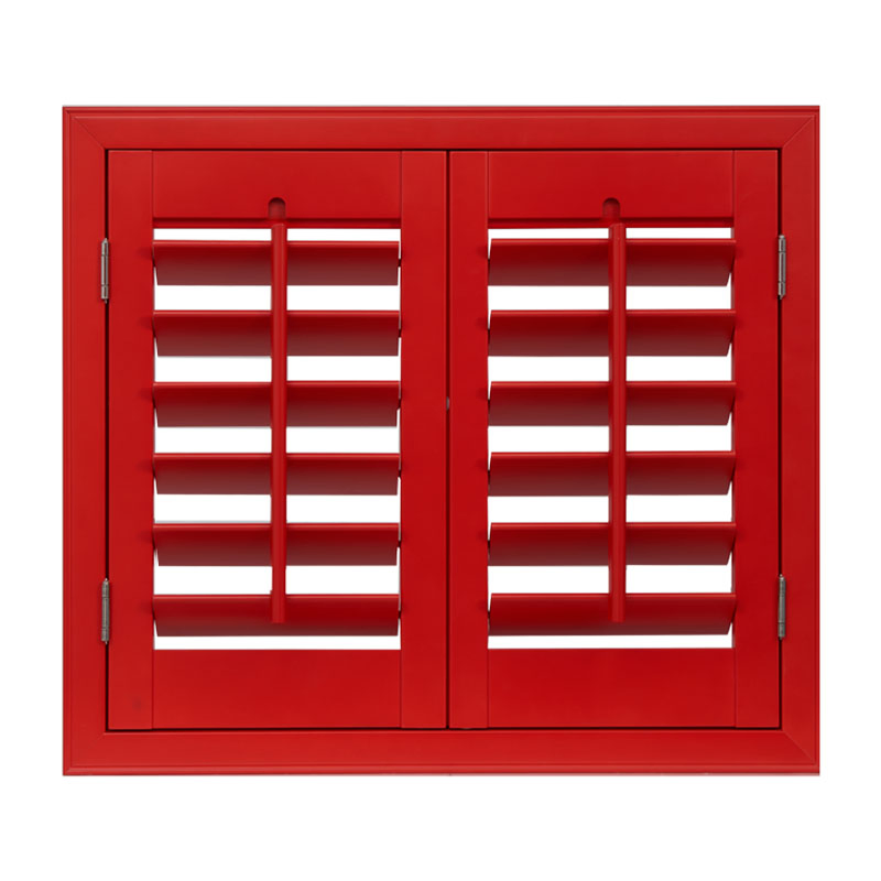 Wholesale Custom Wood PVC Plantation Shutter Interior Louver Window Shutter Door