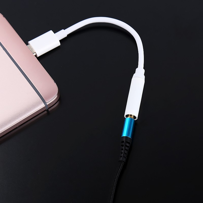 USB Type C to 3.5mm Headphone Earphone Audio Cable Adapter