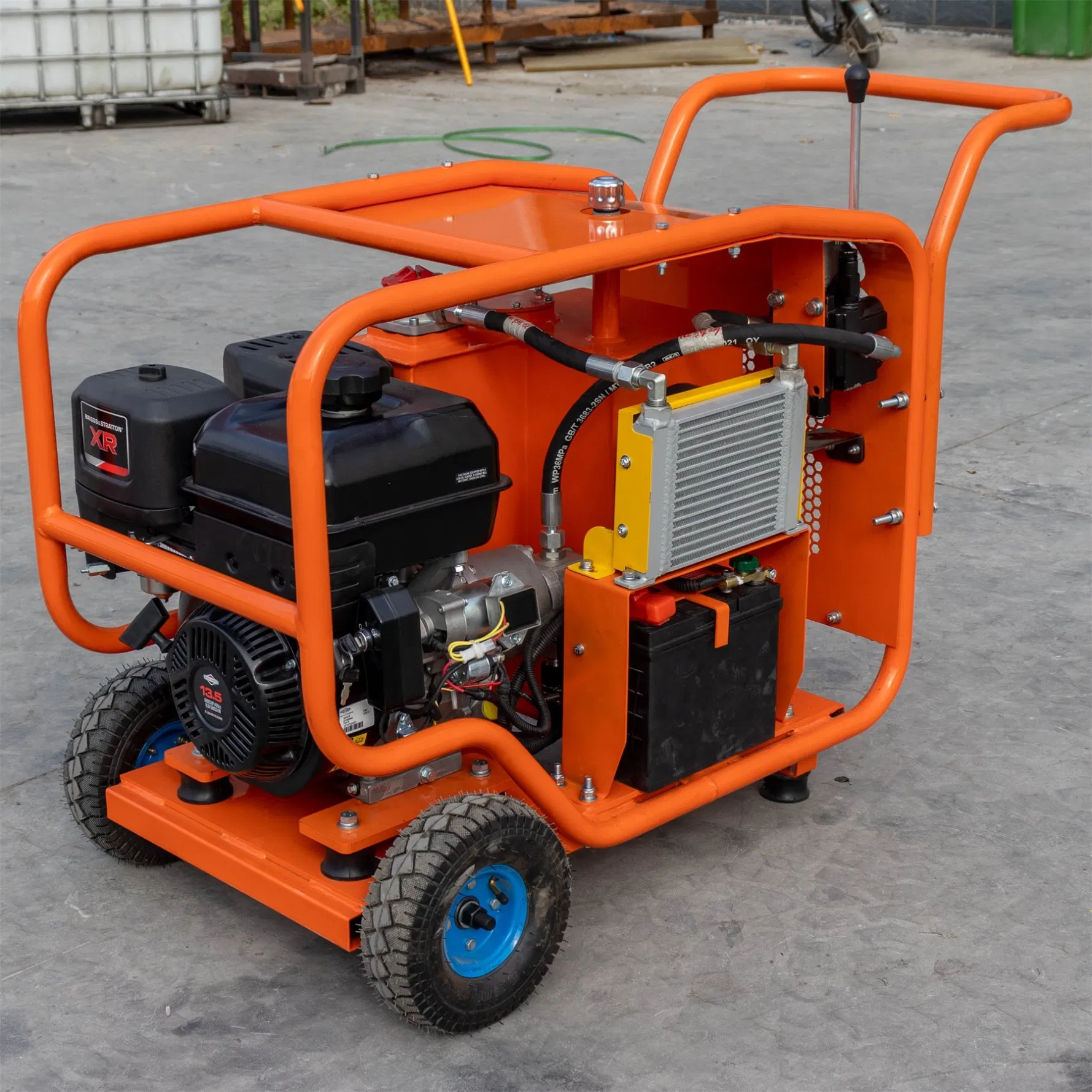 Hydraulic Power Station Hand Push Type Portable Gas Engine Hydraulic Power Pack Unit Supplier