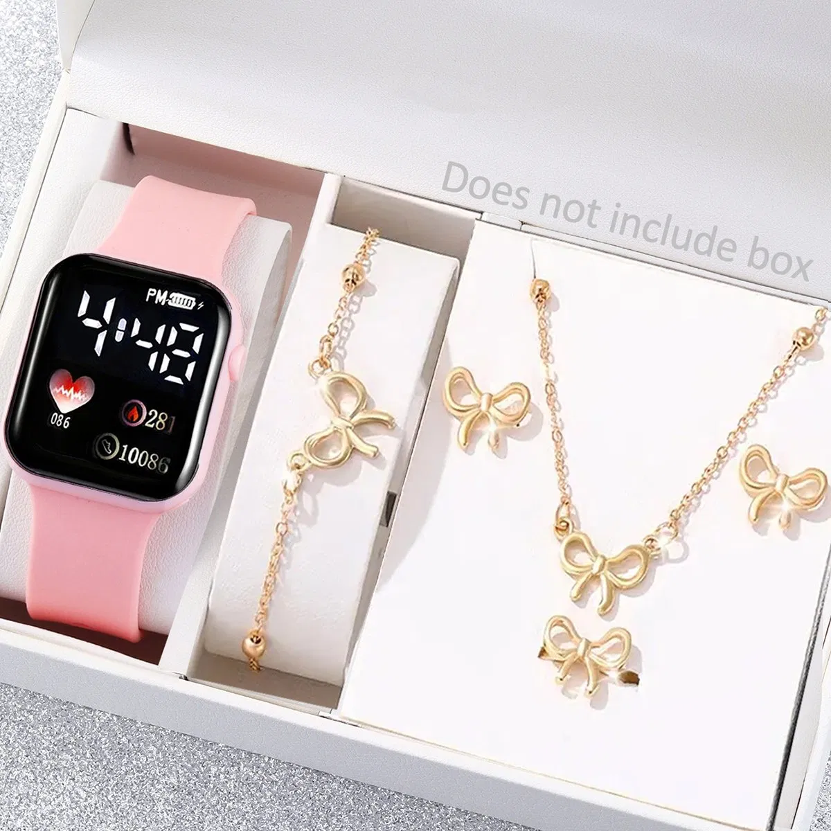 Watch Set Children's Gift Set Gold Jewelry Gift Digital Watch