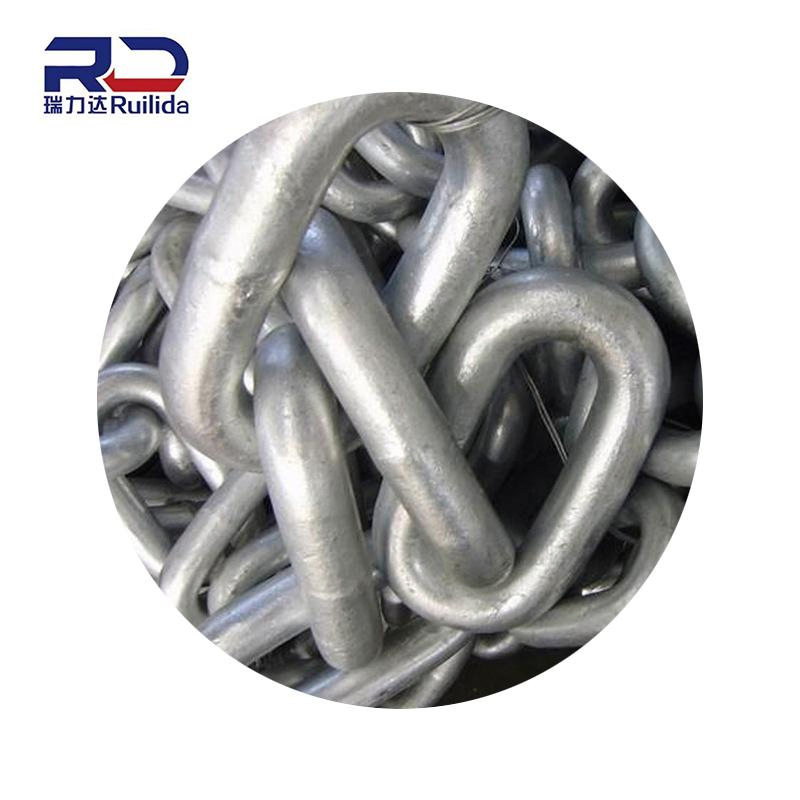 High Quality U1/U2/U3 12.5-50mm Factory Direct Sales, Made in China Stud Link Anchor Chains Galvanized Anchor Lead Chain