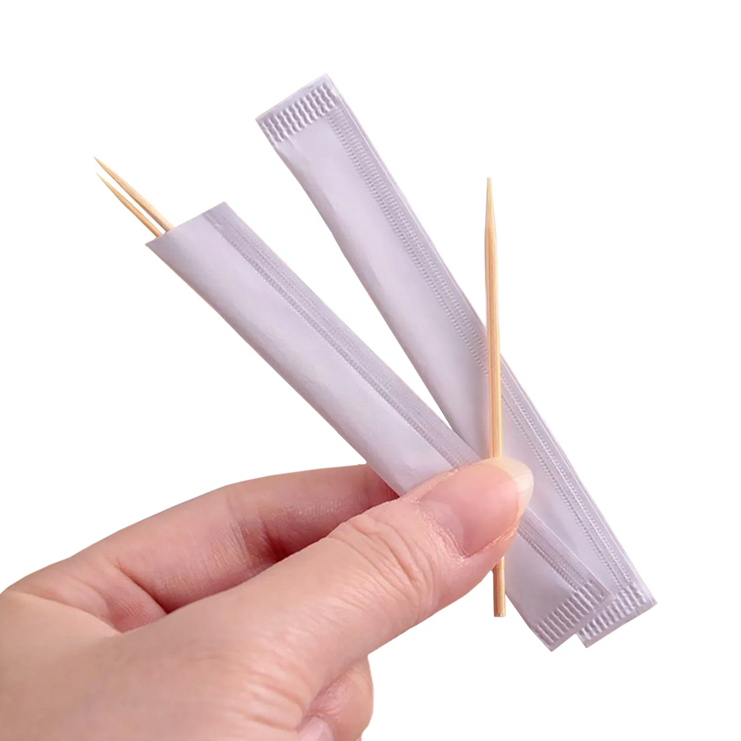 Disposable Paper Wrapped Bamboo Toothpicks Biodegradable Daily Tools