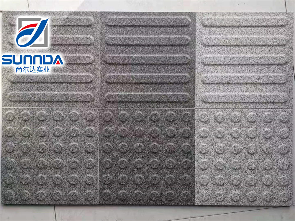 Non Slippery Full Body Rectified Edges Ceramic Porcelain Guide Tactile for Sidewalk Outside Floor for Blind People Exterior Outdoor Guide Porcelain Tiles
