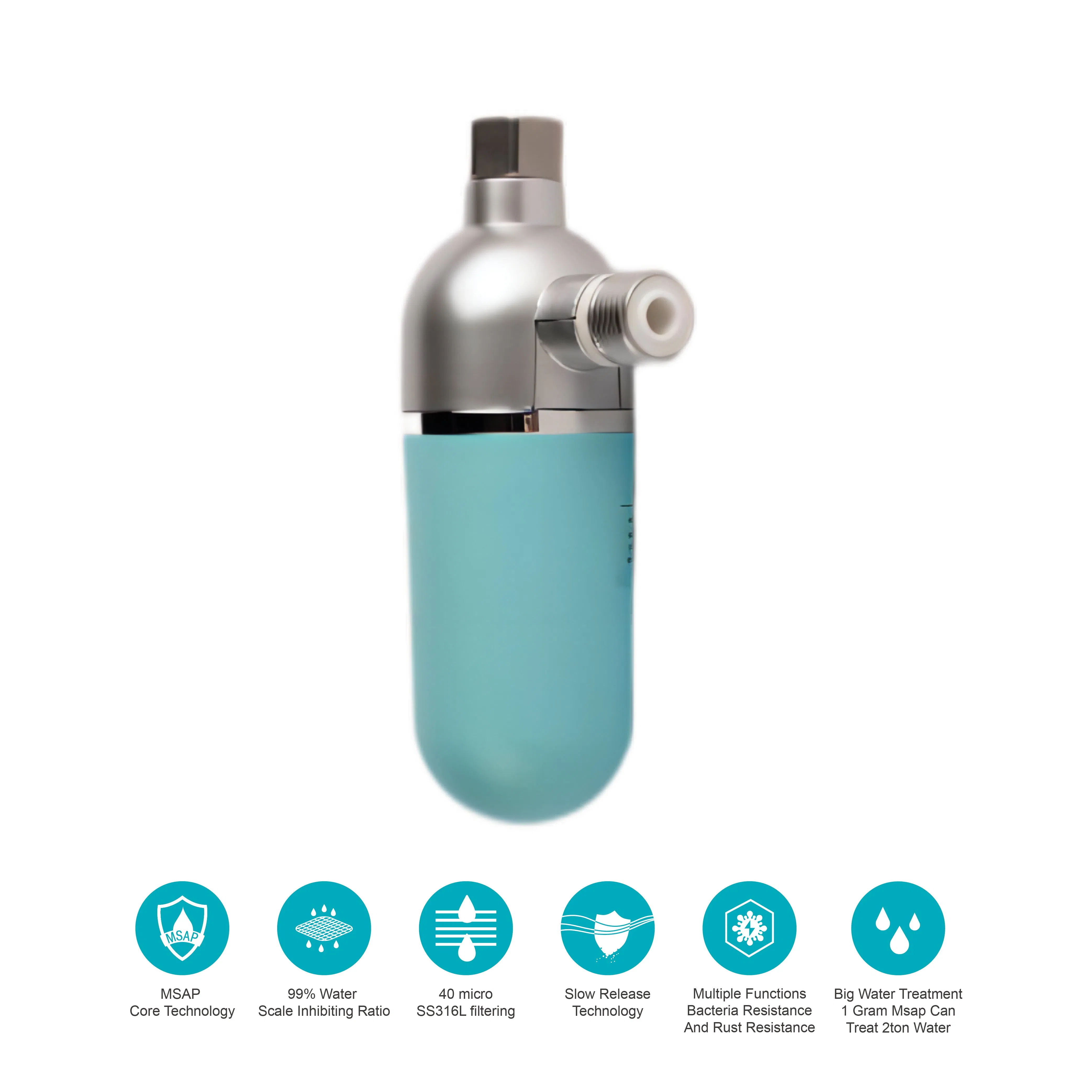 Inline Household Scale Inhibitor Water Filter for Tap Water System