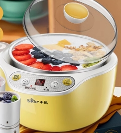 High Appearance Level 304 Stainless Steel + Ceramic Inner Liner Safe Yogurt Maker