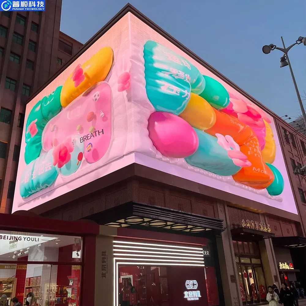 Pushunled High Quality Full Color Outdoor LED Display P5/P8 Customization 3D Billboard Outdoor LED Display Screen