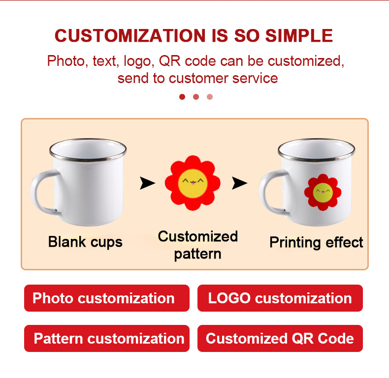 Эмалированная кружка для кемпинга с логотипом, 400 мл
