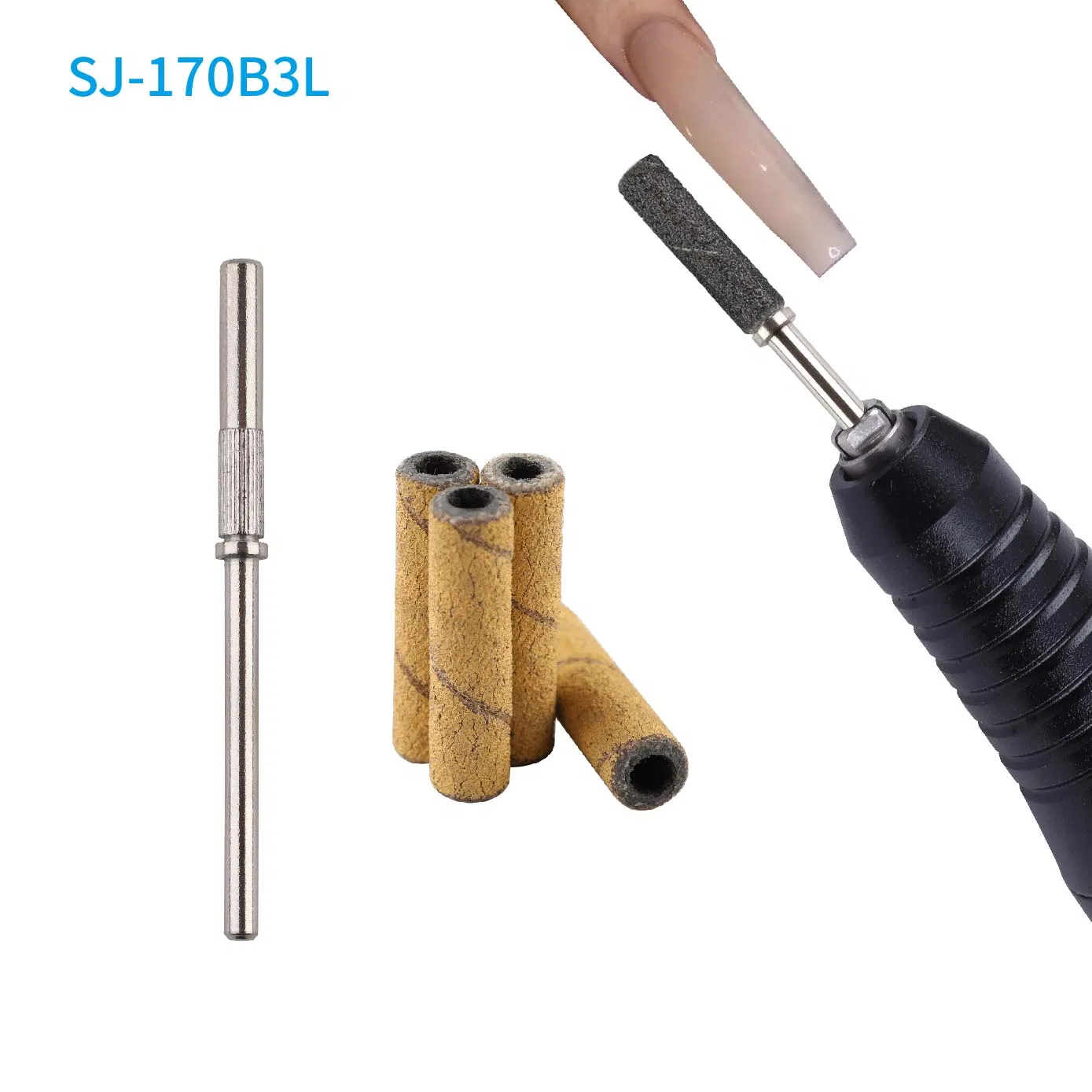 Yellow Mini Super Long Mini Diameter Nail Beauty Use Abrasive Coated Sanding Bands