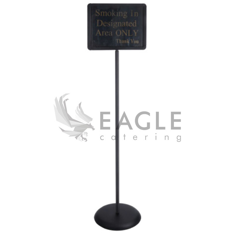 Hot Sell Stable Hotel Black Signage Stand