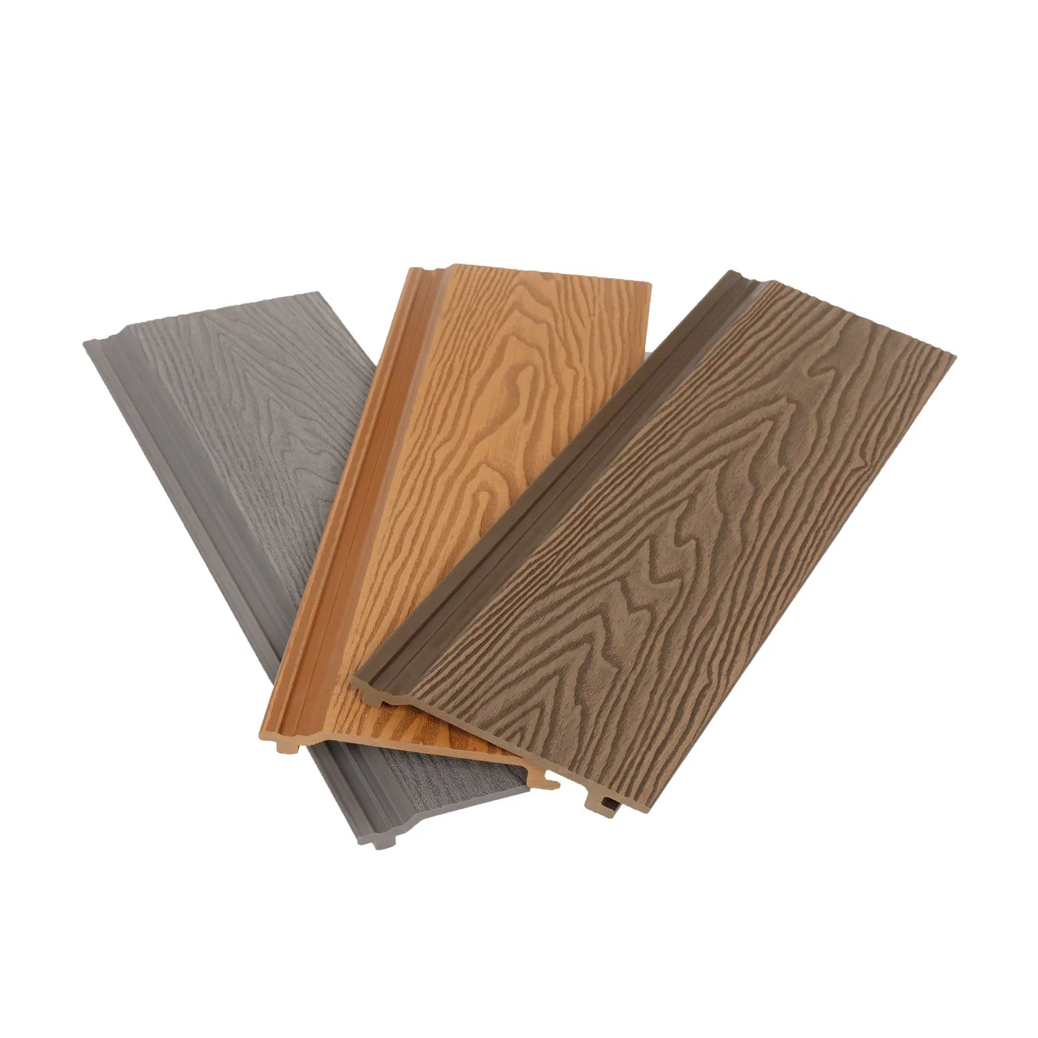 Waterproof and UV-Resisitant Outdoor Traditional 3D Embossed WPC Wall Panel Cladding