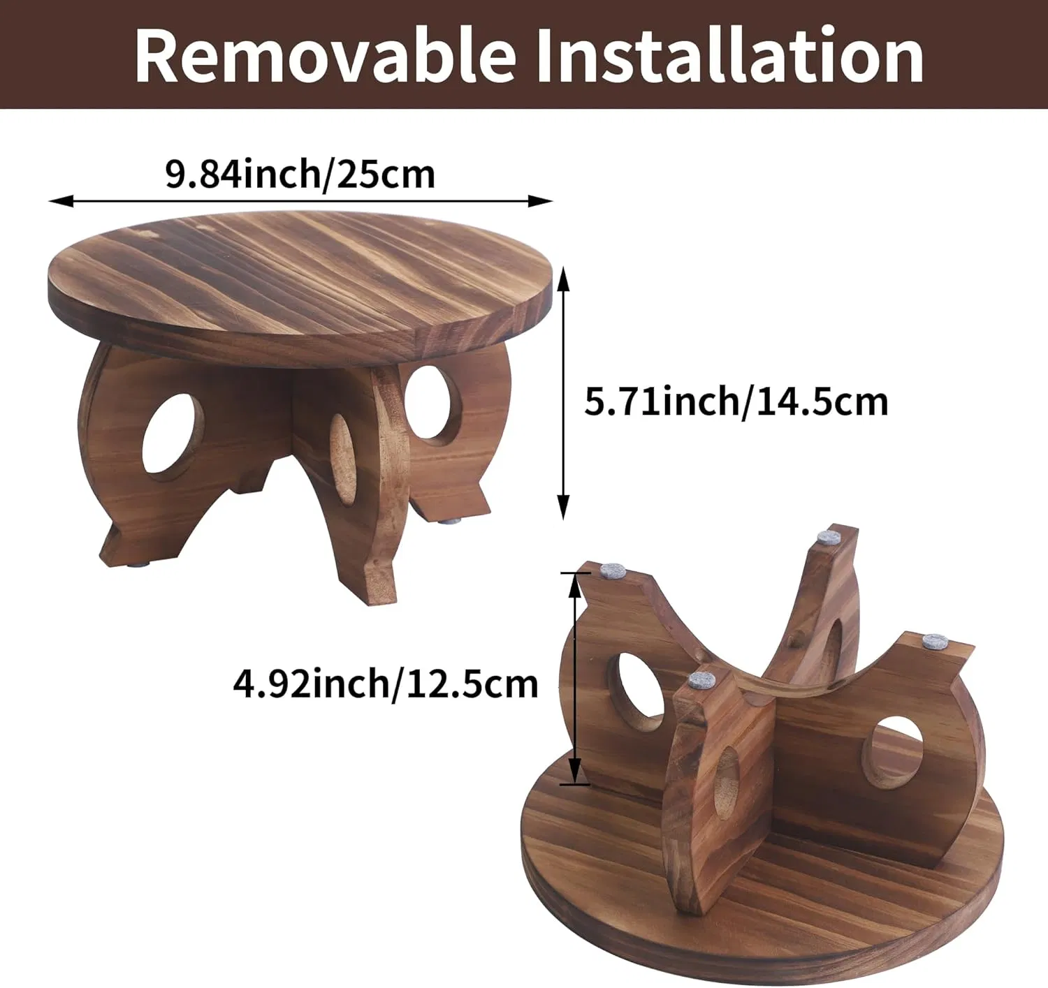 Indoor Wooden Plant Stool and Flower Rack