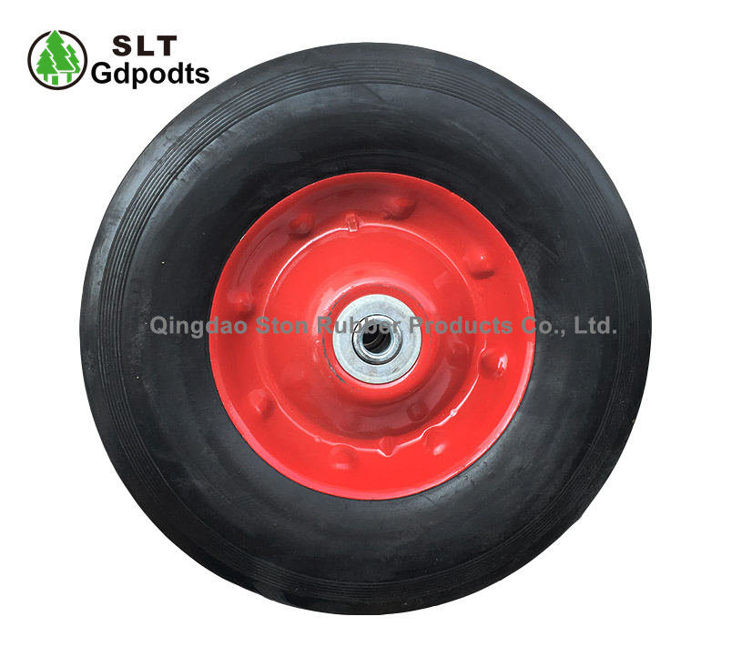 10-Inch Heavy-Duty Trolley Wheels, Rubber