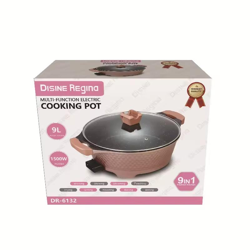 10L New Simple Design Multi Functional Hot Pot Aluminum Kitchen Electric Pan Non-Stick Cooking Pot
