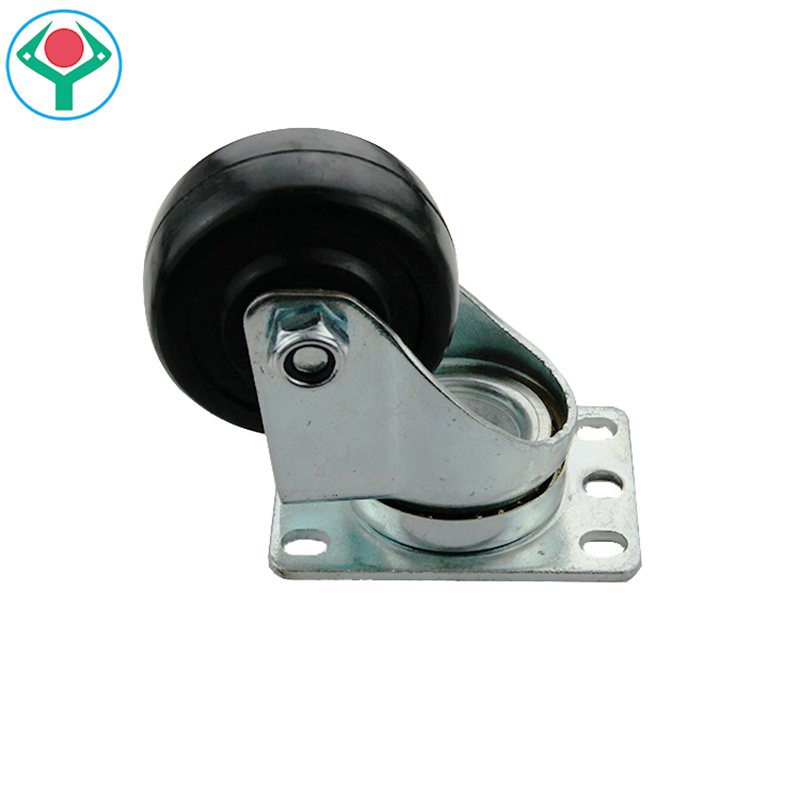 Jy-302eb 3 Inch Wholesale Swivel Medium Duty Trolley Caster Wheel with Bearing Top OEM Ball Style