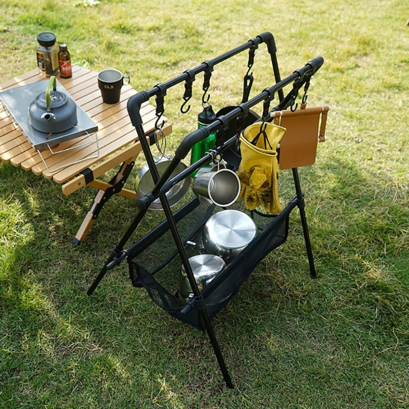 Outdoor Aluminum Alloy Portable Storage Rack Can Be Used in Vehicles for Hiking and Camping Rack