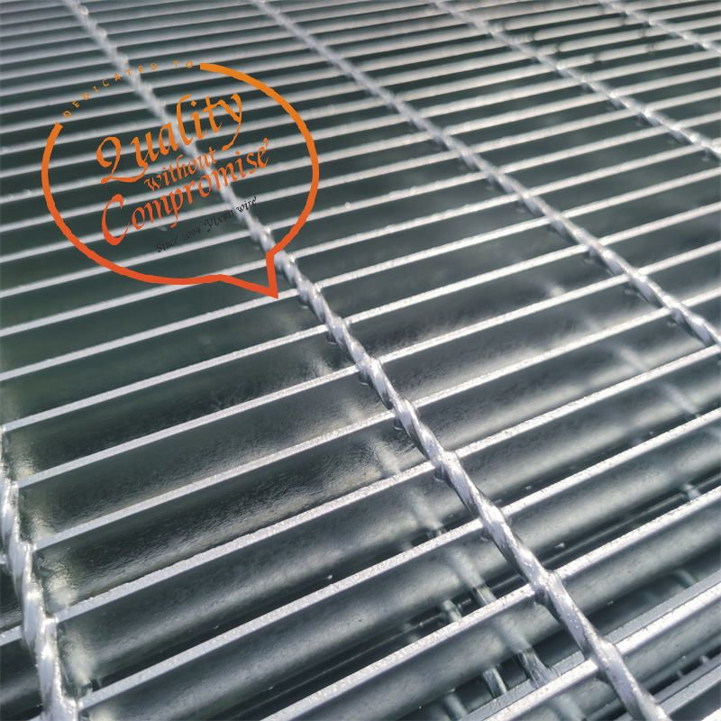 Stainless Steel Driveway Floor Bearing Bar 3/4'' Grid Smooth Serrated Grating