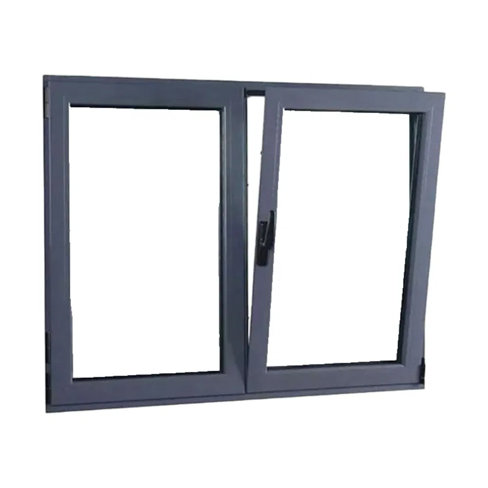 New Design Aluminum Alloy/Thermal Break Aluminum Inward Swinging and Tilt-Turning Double-Glazed Metal Windows for Houses