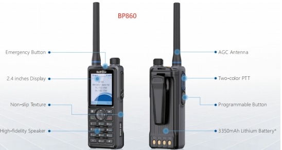 Портативная рация Belfone BP860 с шифрованием AES256