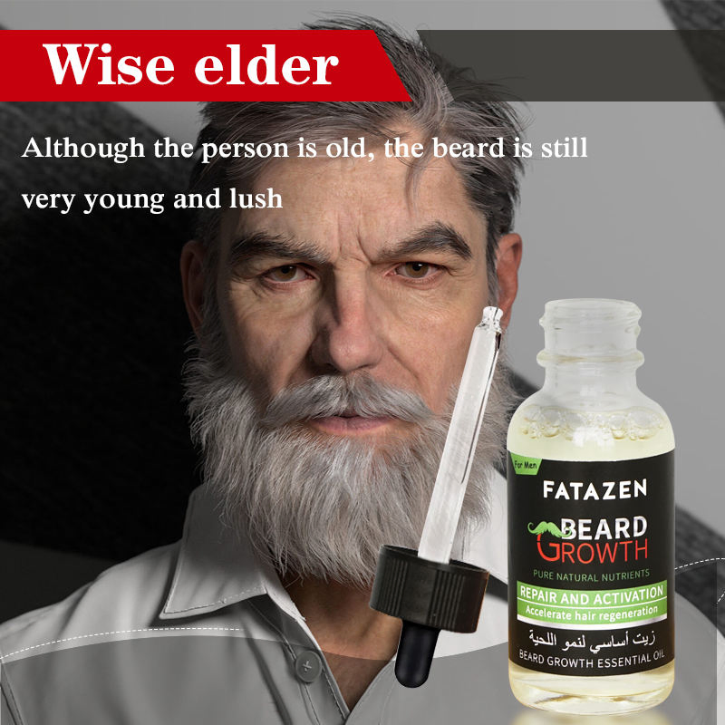Private Label Men Care Quick Effect Beard Growth Oilnatural Organic Essential Oilanti Bacterial Beard Oil for Men Hair Growth