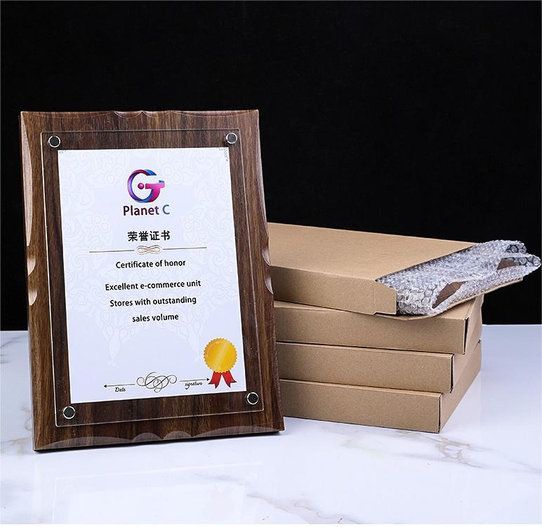 11X14 A3 A4 Custom Plexiglass Awards Frame Screw Down Holds Certificate Plaque Certificates Wood Floating Acrylic Plaque