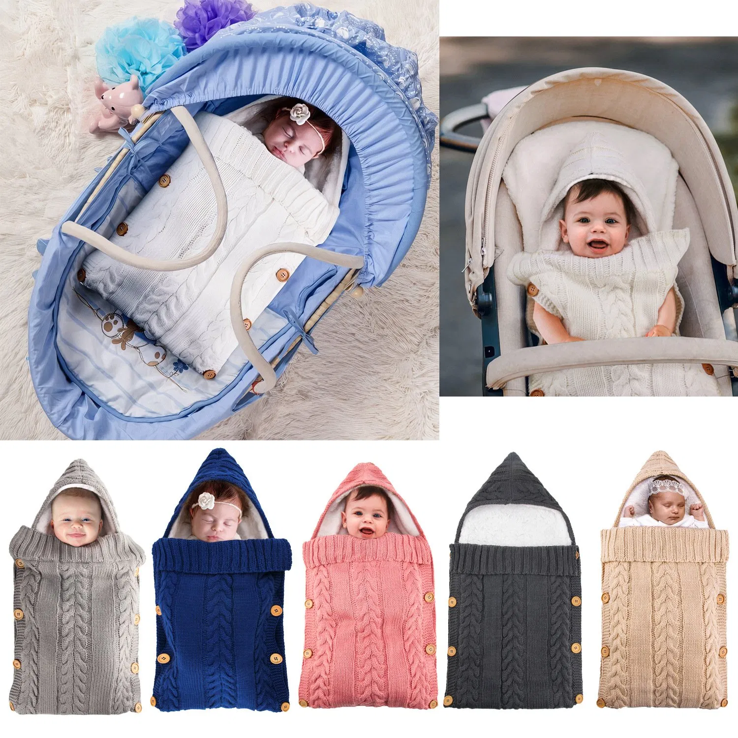 Cozy Ultra-Soft Fleece Baby Sleeping Bag for Warm Nights