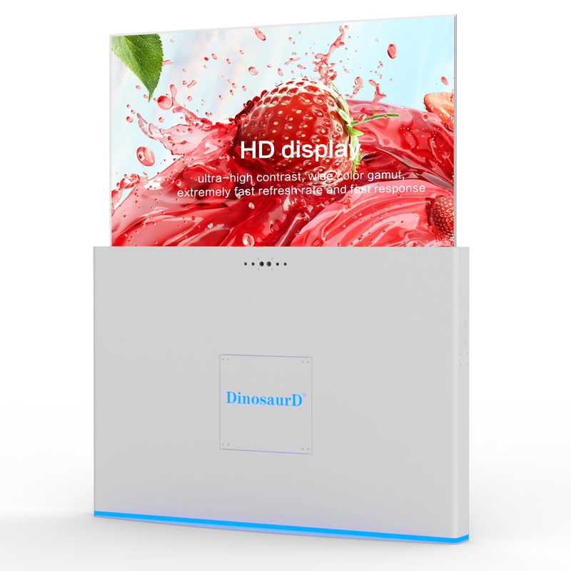 Indoor Floor Standing Transparent OLED Touch Screen Digital Signage Display