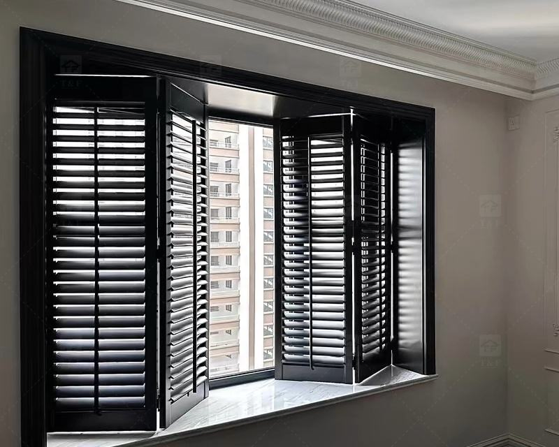 Basswood Shutter Slat Wood Bi-Fold Louver Door Decorative Window Plantation Shutters