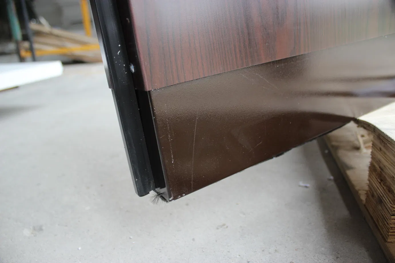 Стальная входная дверь Fangda Israeli Security с ПВХ покрытием