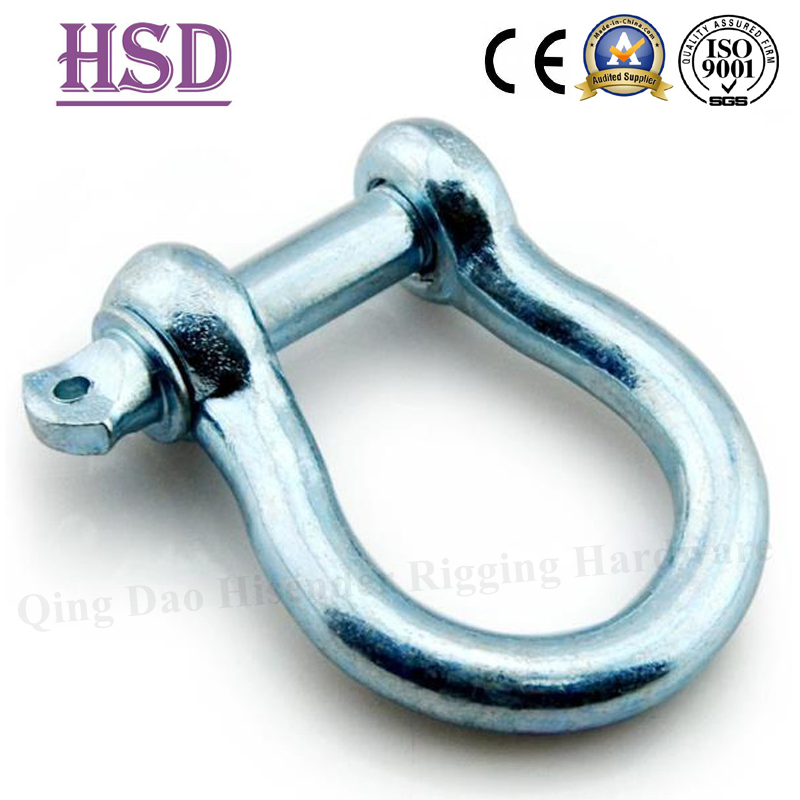 Square Head Dee Type Screw Pin European Trawling Anchor Chain Shackle