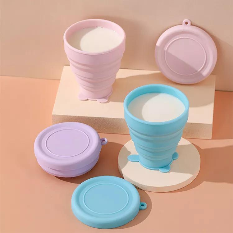 Складная силиконовая кружка для путешествий, 240 мл