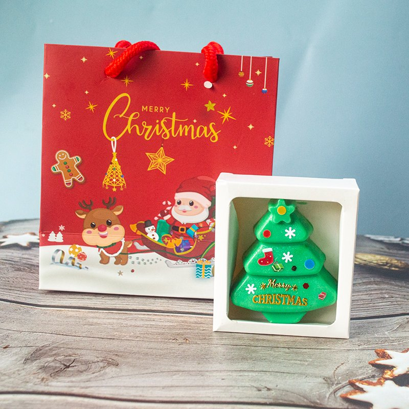 Luxurious Handmade Christmas Soap Set with Unique Festive Shapes