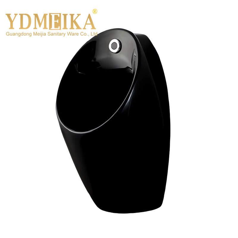 Black Color Ceramic Auto Flush Wall Mount Urinal Bathroom Urinals Ceramics Urinals
