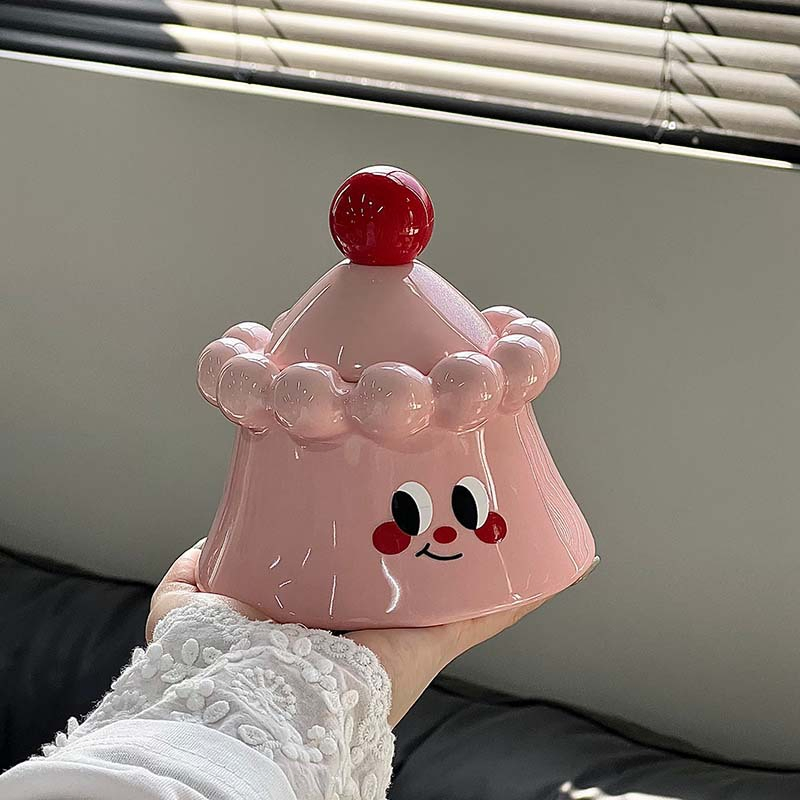 Ceramic Ashtray with Lid to Prevent Ash Cute Household Ashtray Smoking Accessories