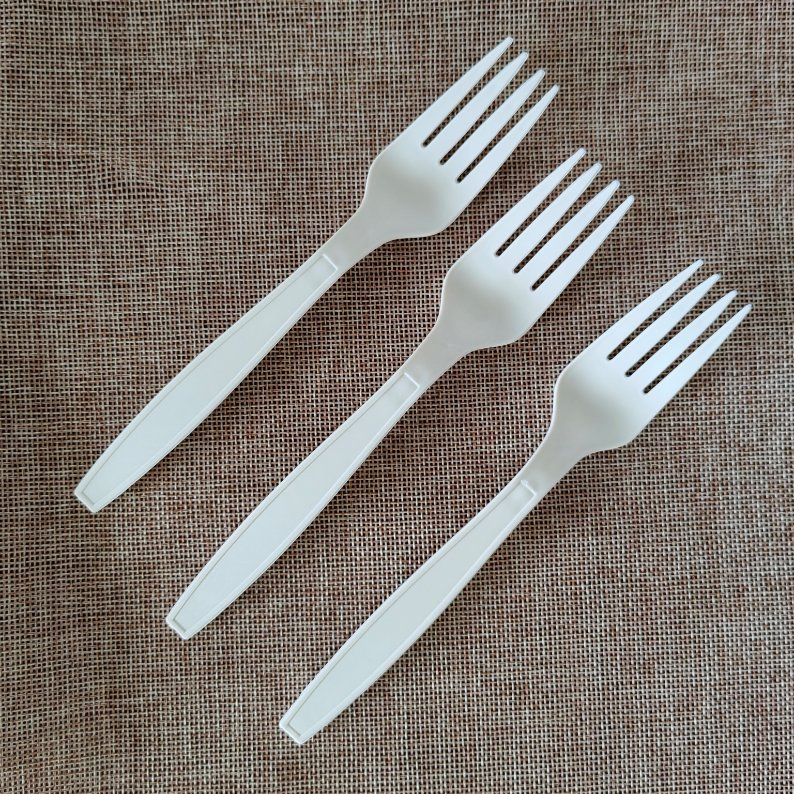 Newest Disposable Forks Eco Friendly Biodegradable Cornstarch Cutlery Utensils
