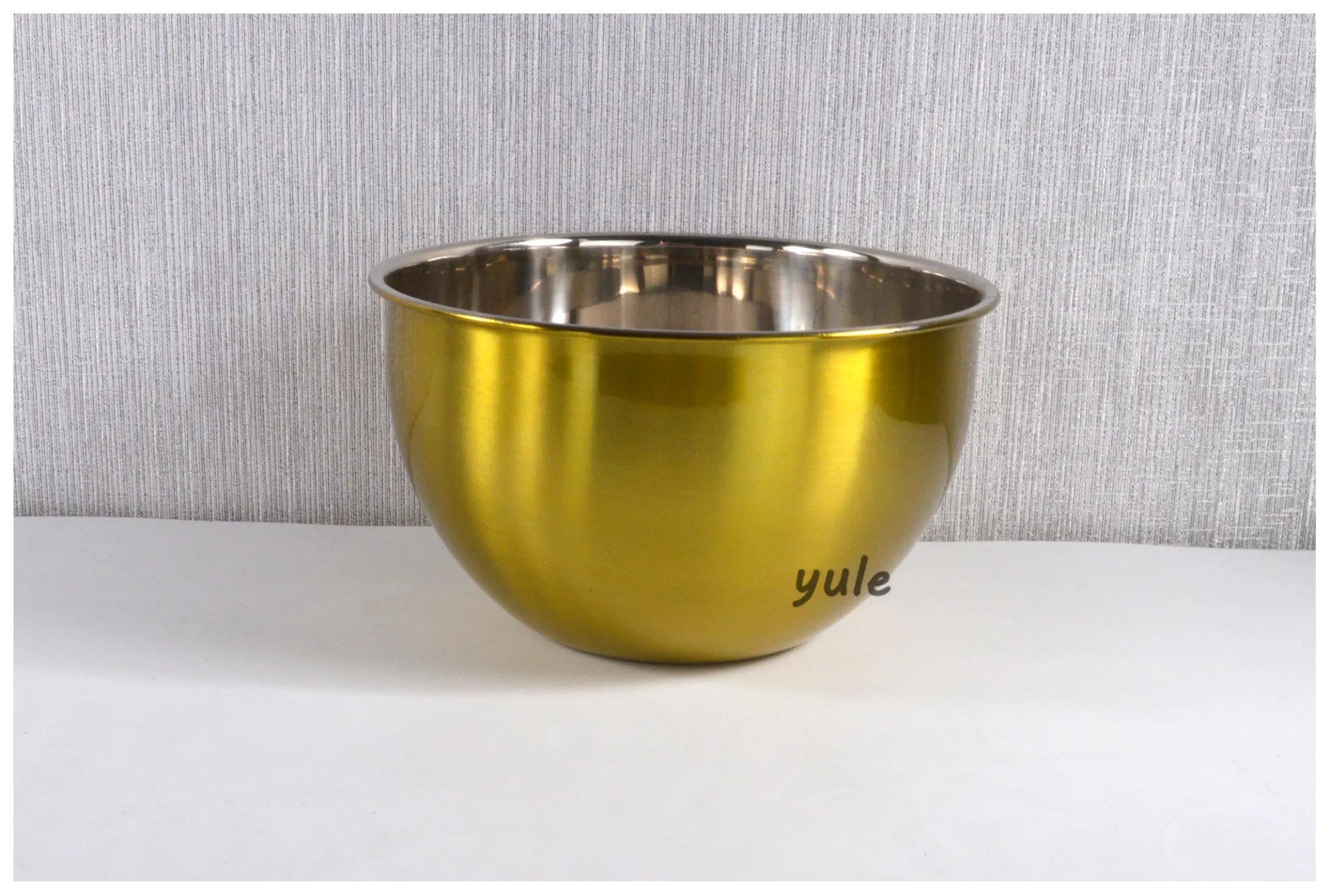 European Hot Sale Stainless Steel Nesting Mixing Bowl for Kitchenware Luxury Golden