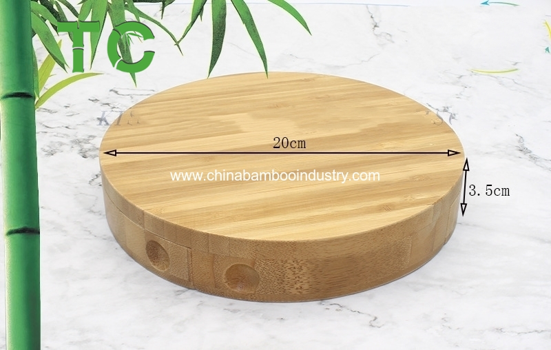 Набор для сыра из бамбука с ножами