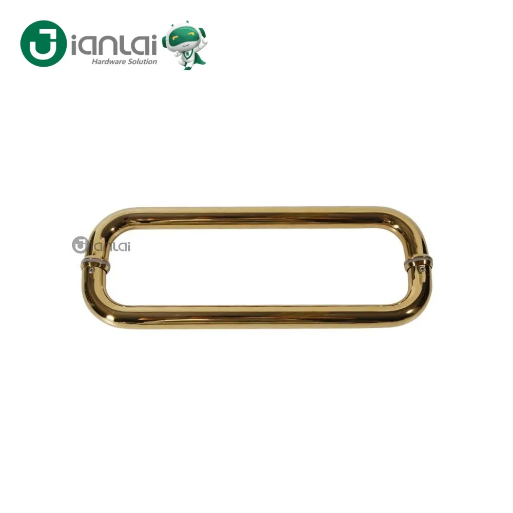 SS304 Tubular O Shape Glass Door Handle for Bathroom