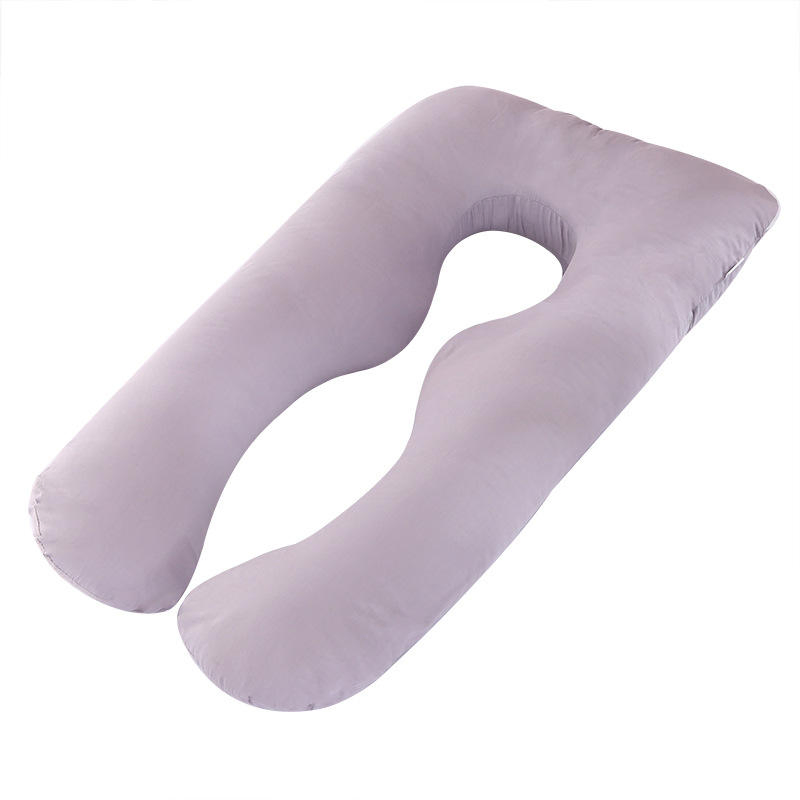 Customized Logo Full Body U Shaped Maternity Support Velour Cover Pregnancy Pillows