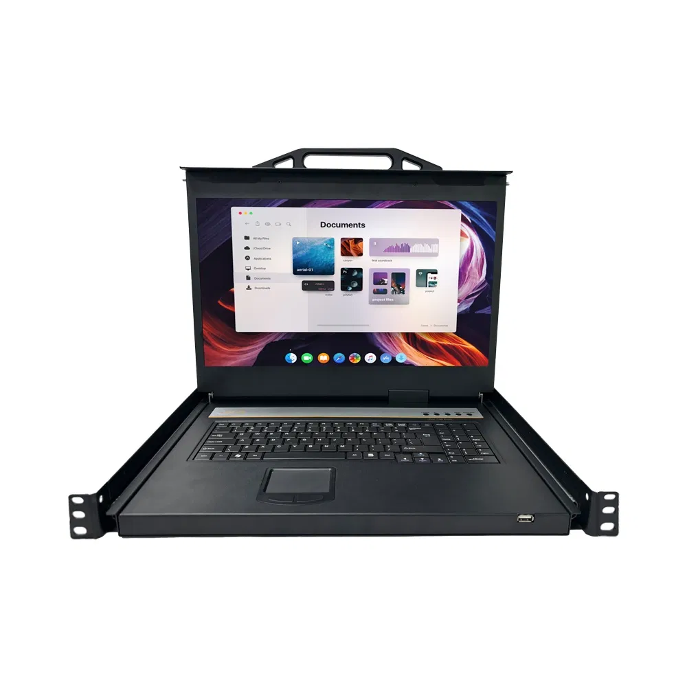8-портовый KVM-коммутатор HDMI с LCD-экраном, 1U
