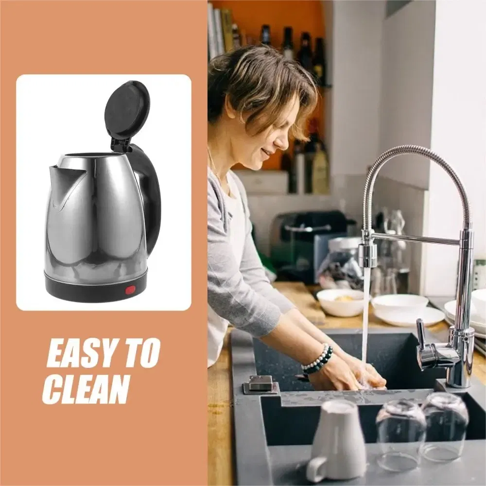 Электрический чайник 1.5 л из нержавеющей стали со свистком