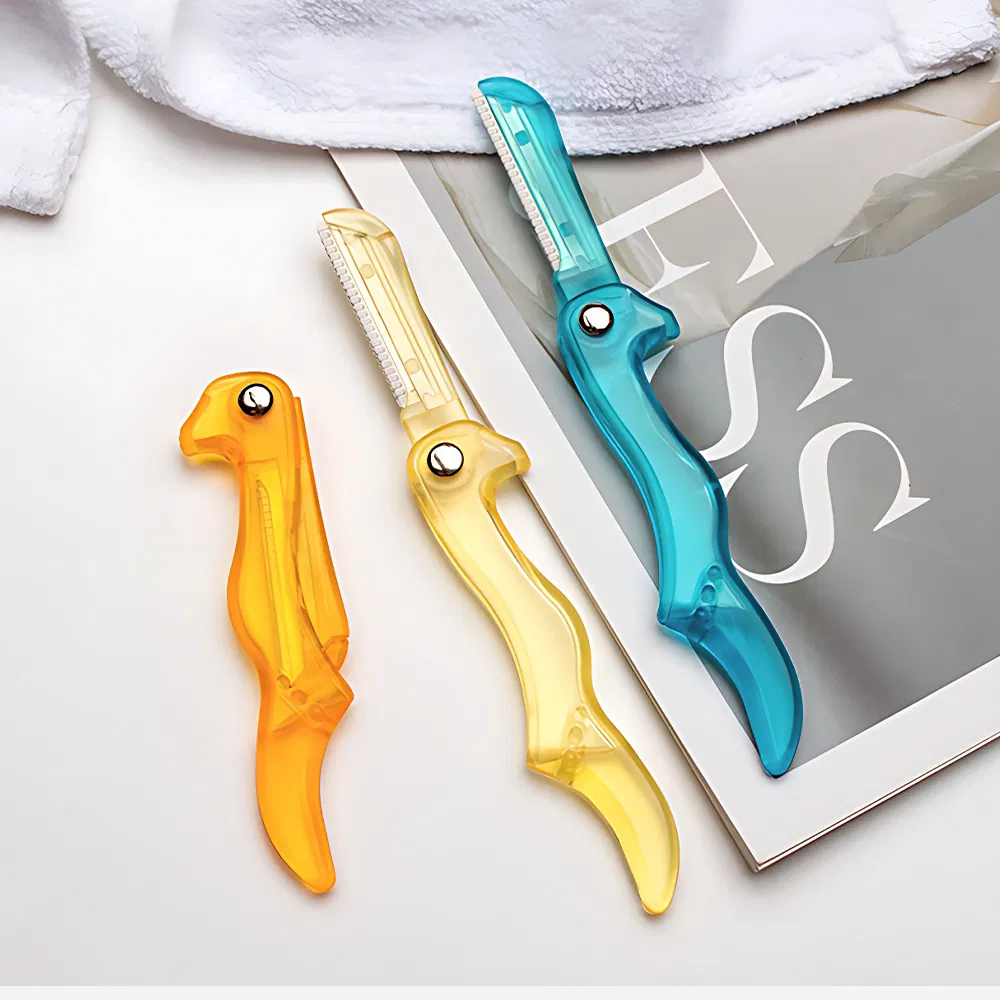 New Design Folding Paper Disposable Tool Women Facial Single Blade Safety Eyebrow Shaving Razor