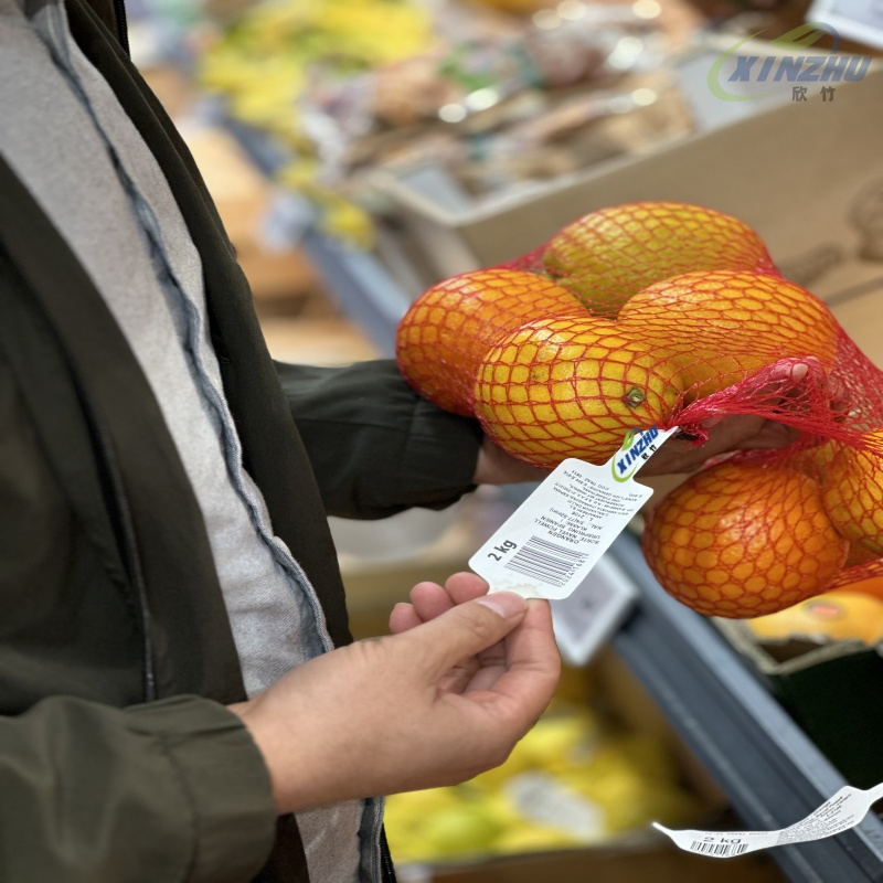 200mic Eco Direct Thermal Label Material Potato Vegetable Net Bag Fruit Tag