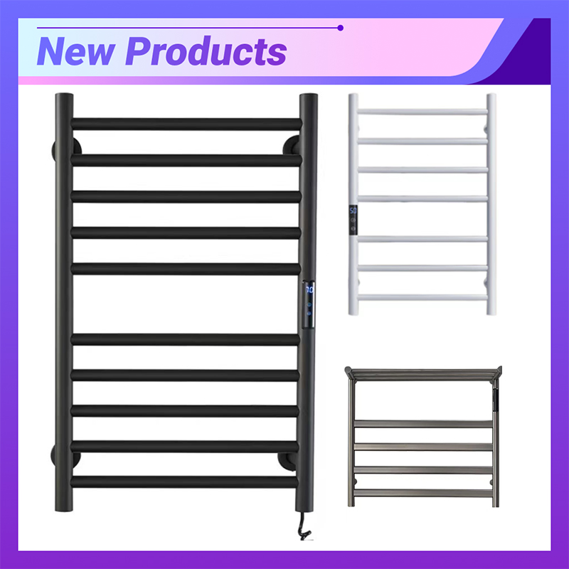 Warmers Heated Bathroom Towel Rail Square Bars Stainless Steel Towel Racks for Bathroom