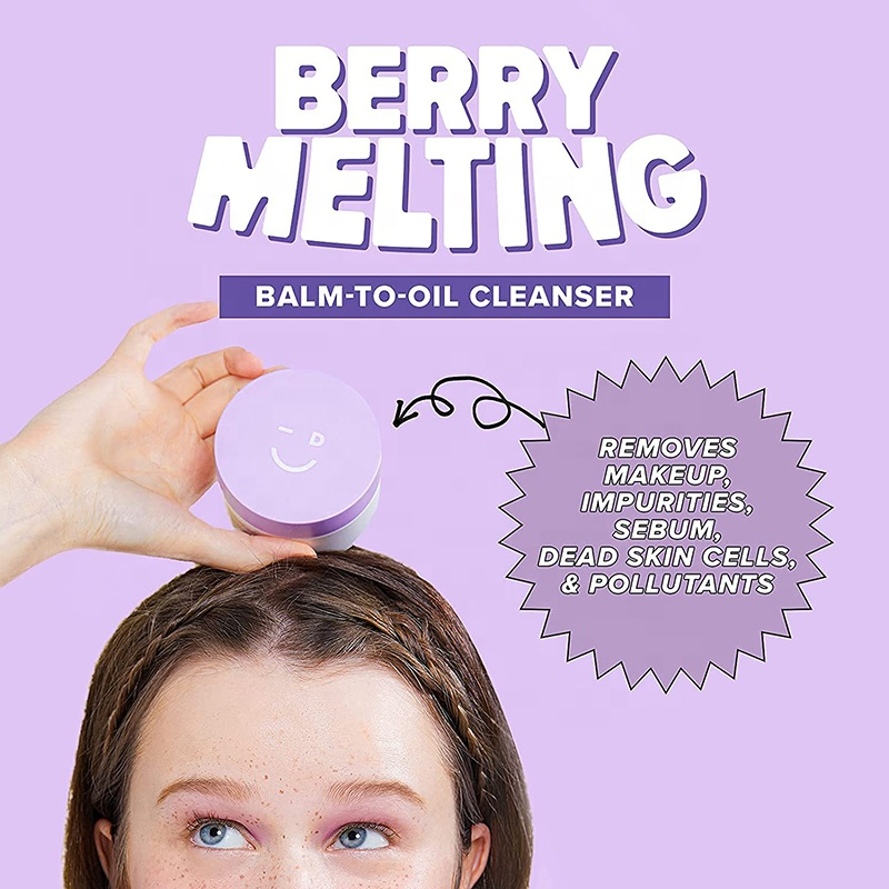 Private Label OEM Skincare Blueberry Extract Cleansing Deep Cleansing Makeup Remover Balm